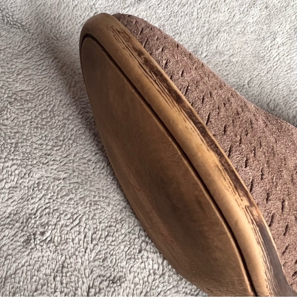 Lucky Brand Baley Perforated Leather Ankle Boot Bootie Light Brown Sz 9 - Picture 9 of 16